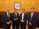 The three MPs with the Prime Minister