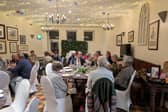 Councillor Ed Tyldesley at the NEDCare charity auction at the White Hart Inn, Moretonhampstead, on Thursday, October 22