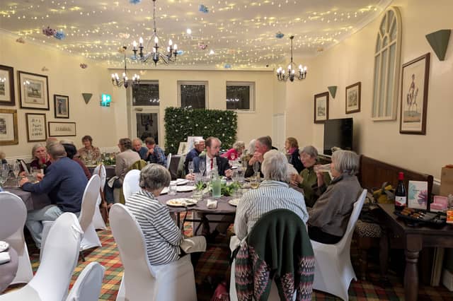 Councillor Ed Tyldesley at the NEDCare charity auction at the White Hart Inn, Moretonhampstead, on Thursday, October 22