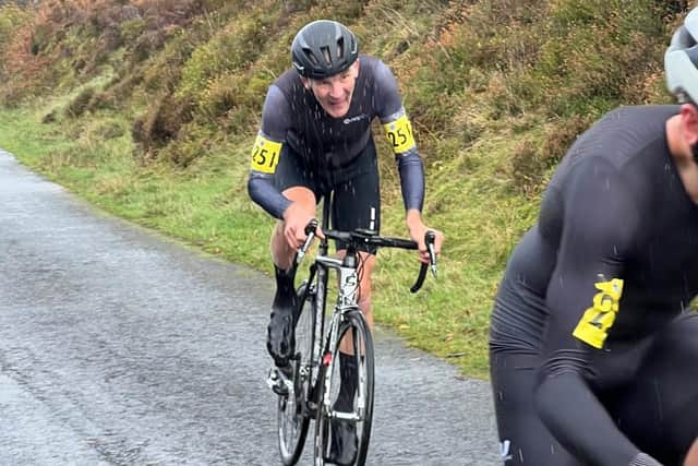 National age-group champion Tony Symons at the British National Hill Climb Championship