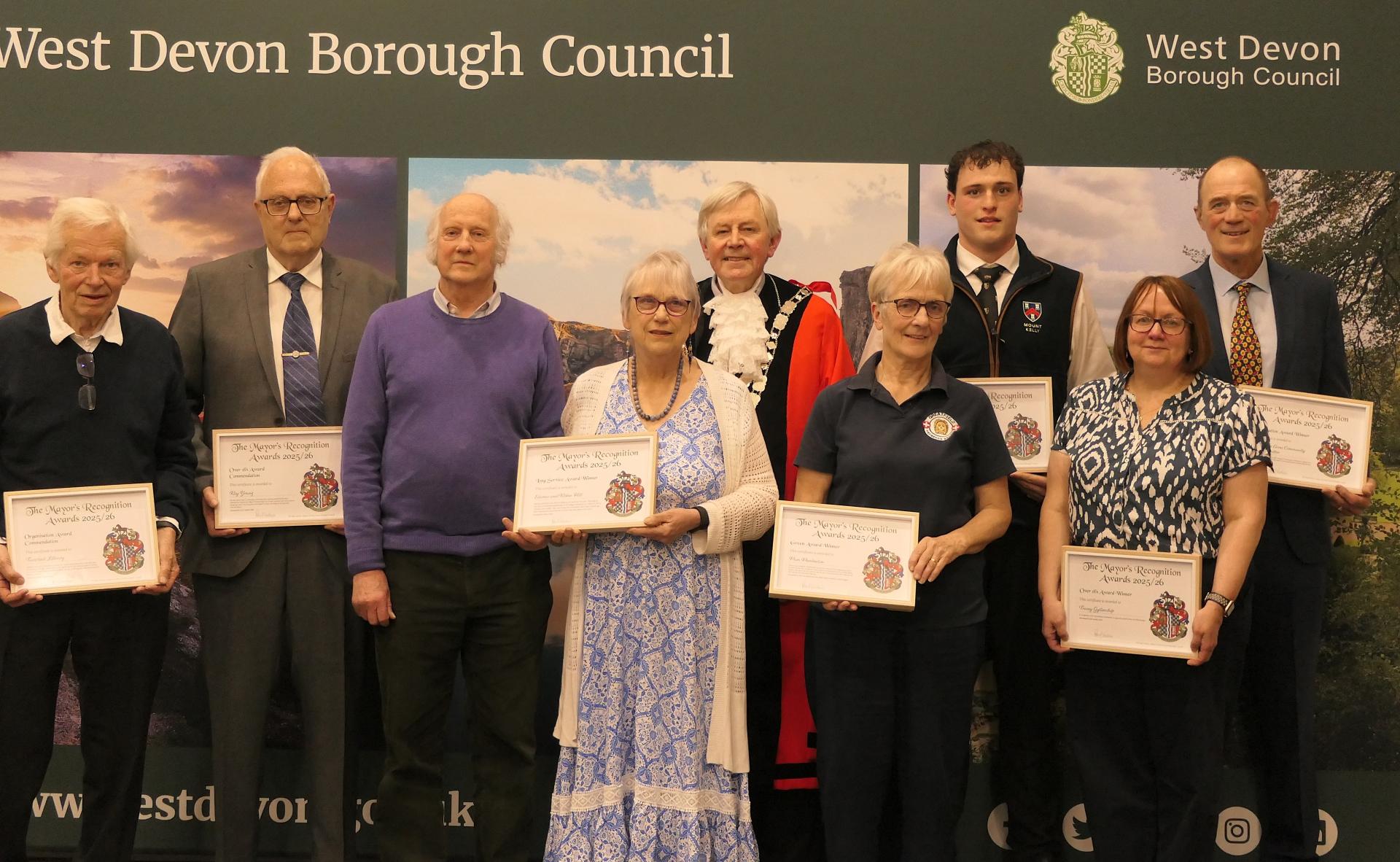 West Devon Celebrates Community Heroes at Inspiring Mayoral Awards