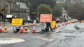 Diversions are causing delays for motorists in Tavistock. (Credit- Alison Stephenson)