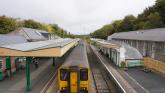 View from the footbridge at Okehampton Station Credit- Xander Turnbull