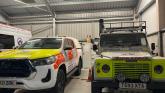 The old Defender and new Hilux side-by-side Credit- Jamie Townsend
