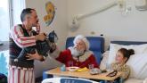 Father Christmas brings festive cheer to Derriford Hospital children