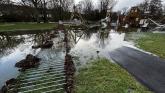 Council closes park and warns of hazards after floodwater tears through play equipment area (Image- Bovey Tracey Town Council)