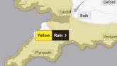 Exeter hit by yellow weather warning as heavy rain threatens flooding and travel disruption