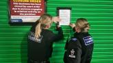 Officers shut down a shop in Paignton's Hyde Road (Image courtesy: Paignton Police) 