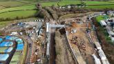 Okehampton Interchange: New station 'taking shape' one year on
