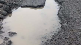 A big pothole on the B3233. Image courtesy: Ed Tyldesley