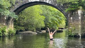 Wild swimming at Hexworthy Bridge
