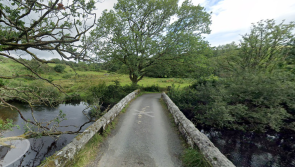 HGV stuck on bridge on Dartmoor road