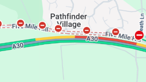 Heavy delays reported on A30 in Devon after traffic incident