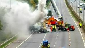 Delays on M5  in Devon after lorry catches fire
