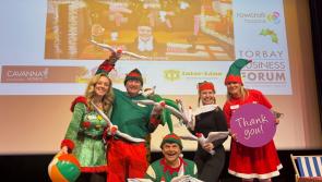 Torbay businesses unite in festive spirit to raise &pound;1,000 for Rowcroft Hospice