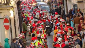 Pictures &ndash; Santas on a bike bring festive cheer to children&rsquo;s hospice 