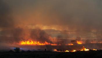 Large Dartmoor Heathland Fire 2021 Credit- Sarah Clarke Photography