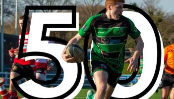 Half-century for Adam Lilley. Image from Ivybridge RFC