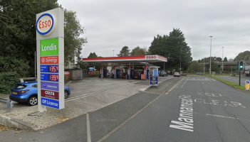 Emergency services were called to Mannamead Road, near to the Esso garage, at around 12.40pm on Thursday 23 October Credit- Google Maps