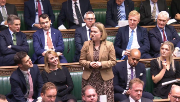 Ms Smith speaking at Prime Minister's Questions Credit- Rebecca Smith MP