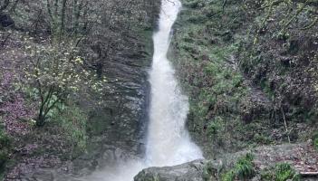 Walks to the waterfall are open but Devil's Cauldron and other trails are shut for winter Credit- National Trust/Ranger Luke