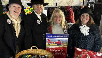 Devon Air Ambulance's stall from last year's event Image: Newton Abbot Town Council