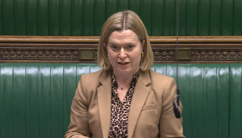 Rebbeca Smith speaking in the House of Commons yesterday Image- Rebecca Smith MP