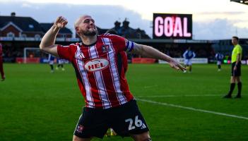 Goal for Pierce Sweeney. Pic from PPAUK