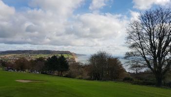 Views of the Jurassic Coast from Sidmouth Golf Club