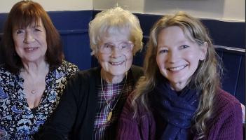 Dawn (right) with Irene and Angie (L-R), who volunteer with Devon Air Ambulance (Image- WDCVS)
