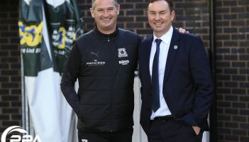 Director of Football Derek Adams with Kevin Nancekivell First team coach of Plymouth Argyle (Photo- Dave Rowntree/PPAUK)