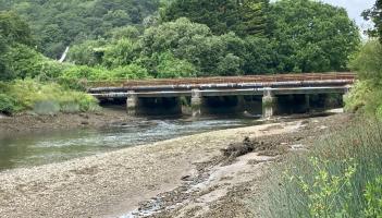 Engineering work on the River Plym railway bridge will affect routes in and out of Plymouth (Image- Network Rail)