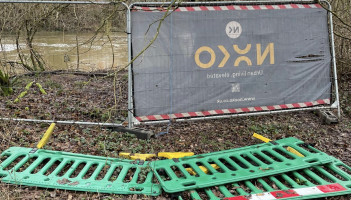 Fence panels left at Leafland in Exeter (Image submitted) Cleared for use by LDRS partners