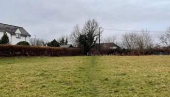 The site for homes at Lamerton. Image courtesy: West Devon Borough Council