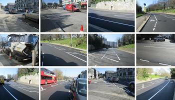 Examples of work on Plymouth roads in the last year (Image- PCC)