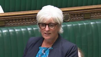 South Devon MP Caroline Voaden speaking in the House of Commons (Image courtesy-parliamentlive.tv)