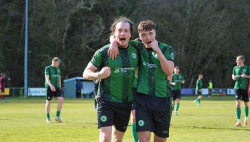 Celebrations for Ivybridge Town. Pic from Iain Mellis
