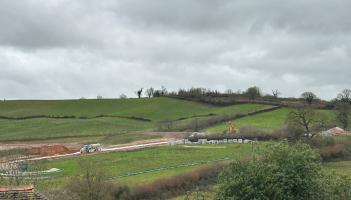 Work on the Wolborough NA3 site at Newton Abbot (Image courtesy: Newton Says No)