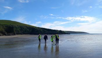 Children from The Promise School enjoying the sea and sunshine