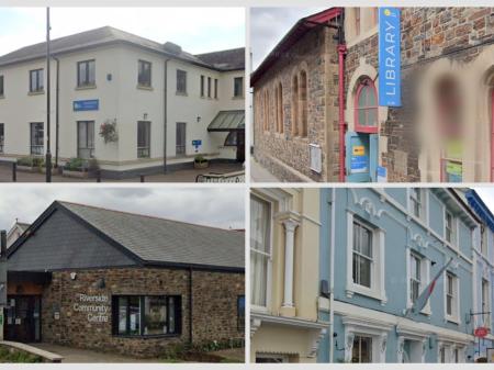 Among the libraries covered by the consultation are Tavistock, Okehampton, Bovey Tracey and Ashburton (All images- Google Maps)