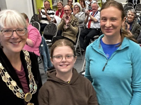 (L-R) Cllr Sheila Brooke, Willow and Dani Monahan (Image: BTTC)
