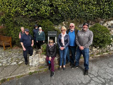 (L-R) Sue Nickels, Roger Rance and Peter Stanyon (Bovey Tracey Town Council), Cllr Sheila Brooke, Gillian Millington, Julia Mooney, Steve Ware, Simon Carter