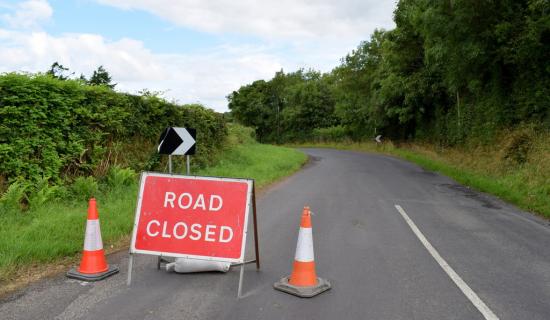 road closed for four weeks