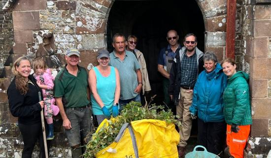 A tidy up day involving the community at St Petroc's Image- SSPP