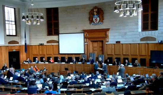  The Council Chamber at County Hall, Exeter (Image- DCC)