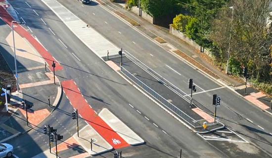 Drivers travelling between Woolwell and the George Junction will see traffic management and lane changes (Image- PCC)