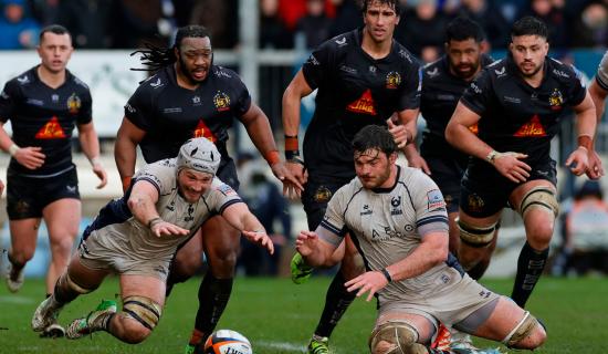 Exeter Chiefs v Bristol Bears. Pic from PPAUK