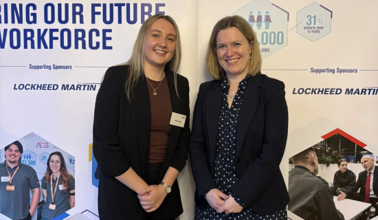 Rebecca Smith met with West Devon apprentice Sophia during National Apprenticeship Week (Image- Rebecca Smith MP)