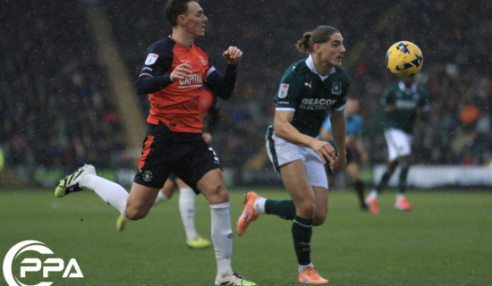 Argyle travel to Luton in fine form, having scored twelve in their last three games (Image- PPAUK)