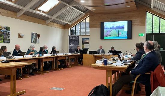 Dartmoor National Park Authority's development management committee consider the dog agility facility at South Brent. Picture by Alison Stephenson
